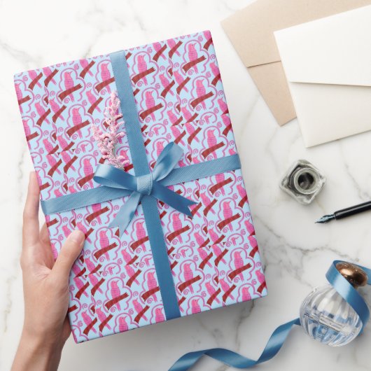 Elegant vogels Patroon Inpakpapier (Geschenken)