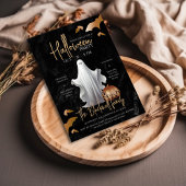 Elegant Volwassen Halloween Feestuitnodiging Sjabl Kaart