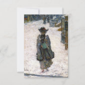 Elegant Voman op kerstochtend (Childe Hassam) Kaart (Voorkant)