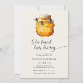 Elegant vond ze haar honing Vrijgezellenfeest Kaart (Voorkant)