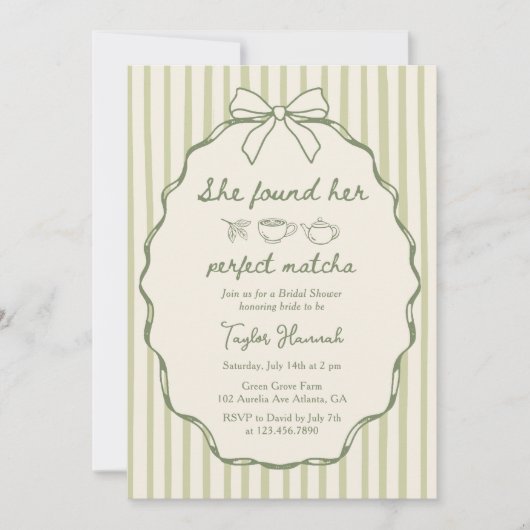 Elegant vond ze haar perfecte matcha Vrijgezellenf Kaart (Voorkant)