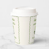 Elegant vond ze haar perfecte matcha Vrijgezellenf Papieren Bekers (Links)