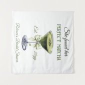 Elegant vond ze haar perfecte matcha Vrijgezellenf Wandkleed (Voorkant (horizontaal))