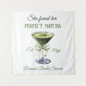 Elegant vond ze haar perfecte matcha Vrijgezellenf Wandkleed (Voorkant)