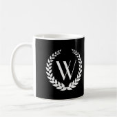 Elegant voor aangepast monogram koffiemok (Links)