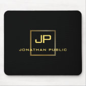 Elegant voor aangepaste Sjabloon voor zwart-wit en Muismat (Voorkant)