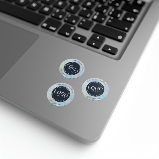 Elegant voor aangepaste zakelijke Logo holografisc Ronde Sticker