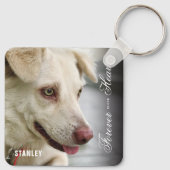 Elegant voor altijd in ons hart Hond Memorial Sleutelhanger (Achterkant)