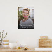 Elegant Voor Altijd In Onze Harten Script Foto Uit Poster (Keuken)