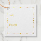 Elegant voor en van echte goudoliefabrieken bedankjes labels (Voorkant)