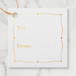 Elegant voor en van echte goudoliefabrieken bedankjes labels