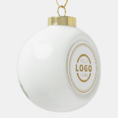 Elegant voor kerstfeestdagen in de Logo van het be Keramische Bal Ornament (Links)