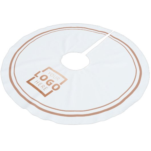 Elegant voor Logo kerst van aangepast bedrijf Kerstboom Rok (Gekanteld)