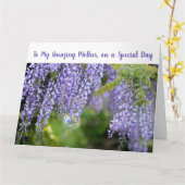 Elegant Voor mijn geweldige moeder oneindige liefd Kaart (Gele Bloem)