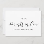 Elegant voor mijn ouders in de wet trouwdag kaart (Voorkant)