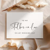 Elegant voor mijn schoonvader trouwdag kaart