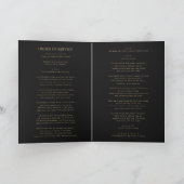 Elegant Voor & Na Foto Rouwdienstprogramma Kaart (Binnen)