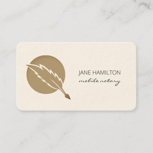 Elegant voor notaristekenaar visitekaartje (Voorkant)