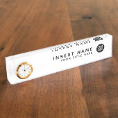 Elegant voor uw bedrijf naambordje (Zijkant)