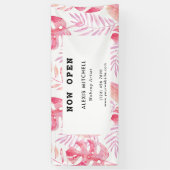 Elegant voor zaken met Tropical Interior Designer Spandoek (Verticaal)