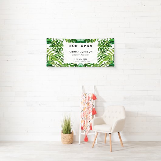 Elegant voor zaken met Tropical Interior Designer Spandoek (Insitu)