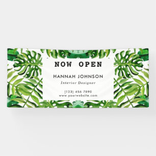 Elegant voor zaken met Tropical Interior Designer Spandoek