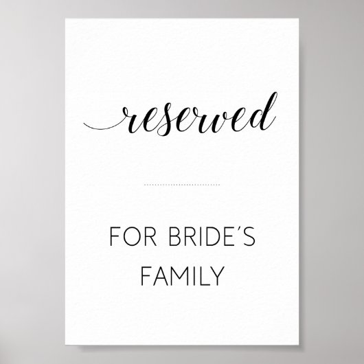 Elegant voorbehouden voor huwelijksborden voor de  poster (Voorkant)