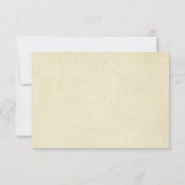 Elegant vormelijk traditioneel huwelijk RSVP kaartje (Achterkant)