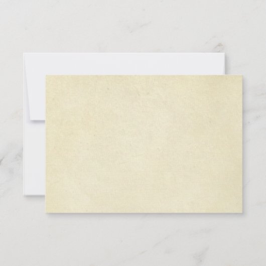 Elegant vormelijk traditioneel huwelijk RSVP kaartje (Achterkant)