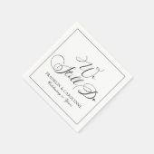 Elegant Vow Renewal Jubileum Servet (Hoek)