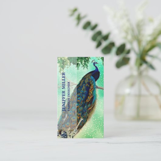 Elegant  vredeswerk visitekaartje (Staand voorkant)