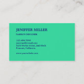 Elegant  vredeswerk visitekaartje (Achterkant)