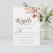 Elegant vriendelijk antwoord Boho Pampas Grass Wed (Staand voorkant)