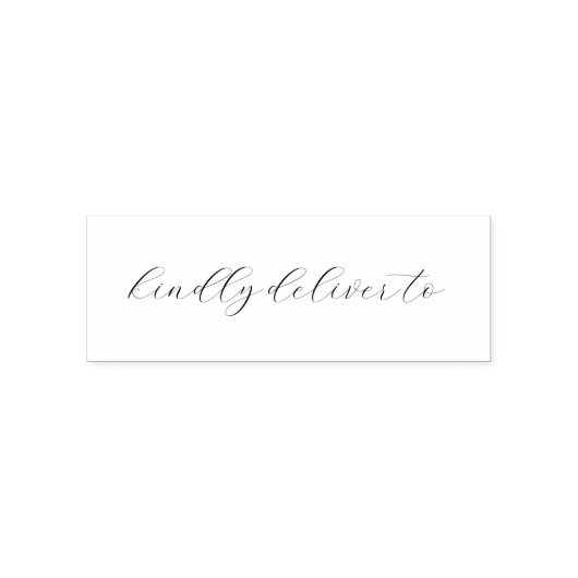 Elegant vriendelijk leveren aan bruiloft envelop  zelfinktende stempel (Design)