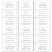 Elegant vriendelijk leveren aan gast adres label (Voorkant)