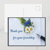 Elegant vriendschaps Briefkaart (Voorkant / Achterkant)