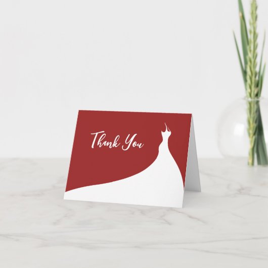 Elegant Vrijgezellenfeest Bedankt rood (Voorkant)