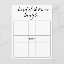 Elegant Vrijgezellenfeest Bingo Kaart Game Briefka