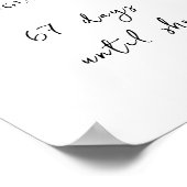 Elegant Vrijgezellenfeest bloemig welkom Poster (Hoek)