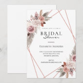 Elegant Vrijgezellenfeest Boho Kaart (Voorkant / Achterkant)