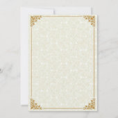 Elegant vrijgezellenfeest brunch uitnodigen bedankkaart (Achterkant)