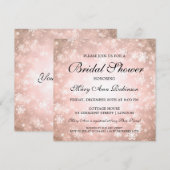 Elegant Vrijgezellenfeest Copper Winter Wonderland Kaart (Voorkant / Achterkant)