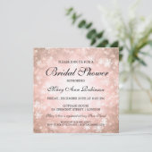 Elegant Vrijgezellenfeest Copper Winter Wonderland Kaart (Staand voorkant)