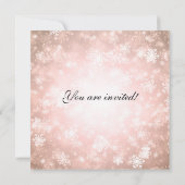 Elegant Vrijgezellenfeest Copper Winter Wonderland Kaart (Achterkant)