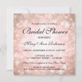 Elegant Vrijgezellenfeest Copper Winter Wonderland Kaart (Voorkant)