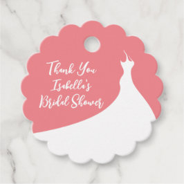 Elegant Vrijgezellenfeest Dank je koraal Bedankjes Labels