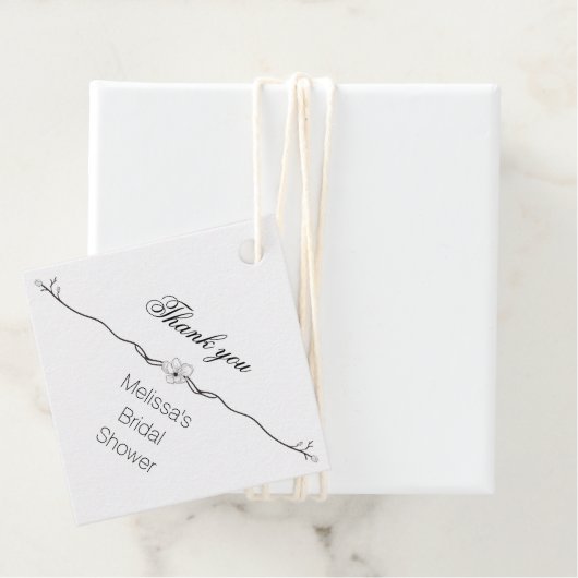 Elegant Vrijgezellenfeest dank u Bedankjes Labels (In situ)