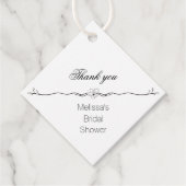 Elegant Vrijgezellenfeest dank u Bedankjes Labels (Voorkant)