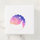 Elegant Vrijgezellenfeest Dank u paarse waterverf Bedankjes Labels (In situ)