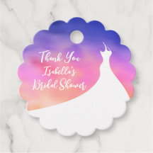 Elegant Vrijgezellenfeest Dank u paarse waterverf